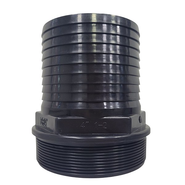 Adaptador Espigão Macho 4"  em PVC BSPT - Borrachas Londrina
