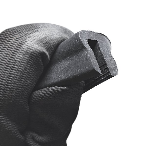 Borracha Acabamento Proteção Debrum Tipo U - 22 Mm - 1 Metro Borrachas Londrina