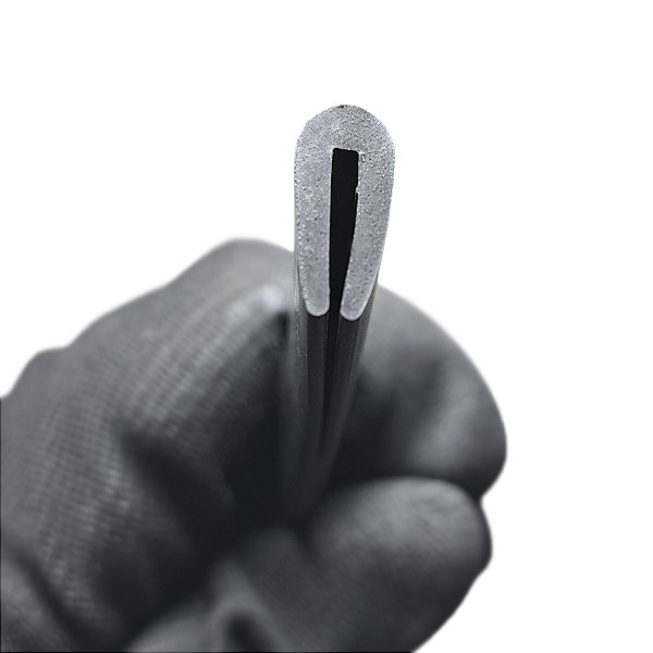 Perfil Borracha Acabamento Proteção Debrum Tipo U - 16 Mm - 1 Metro Borrachas Londrina