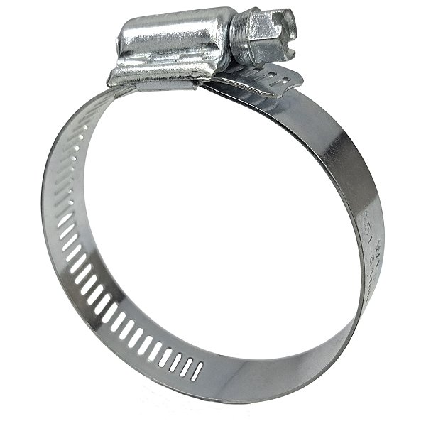 Abraçadeira Aço Galvanizado Rosca Sem Fim 51X64 - 14MM - 1 UND Borrachas Londrina