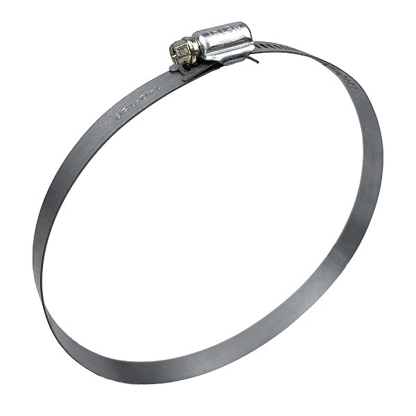 Abraçadeira Aço Carbono Rosca Sem Fim 140X159 - 14MM - 1 UND Borrachas Londrina