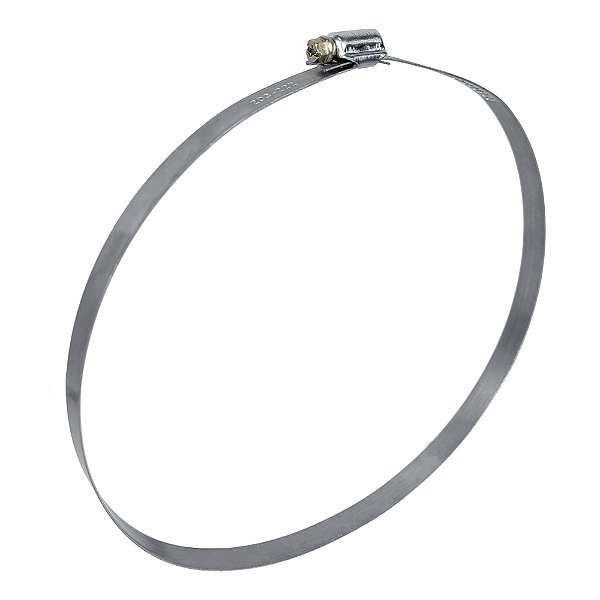 Abraçadeira Aço Carbono Rosca Sem Fim 203X222 - 14MM - 1 UND Borrachas Londrina