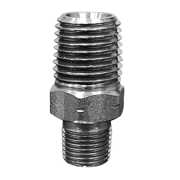 Adaptador Hidráulico Rosca NPT 1/8 x 1/4 Macho Alta Pressão