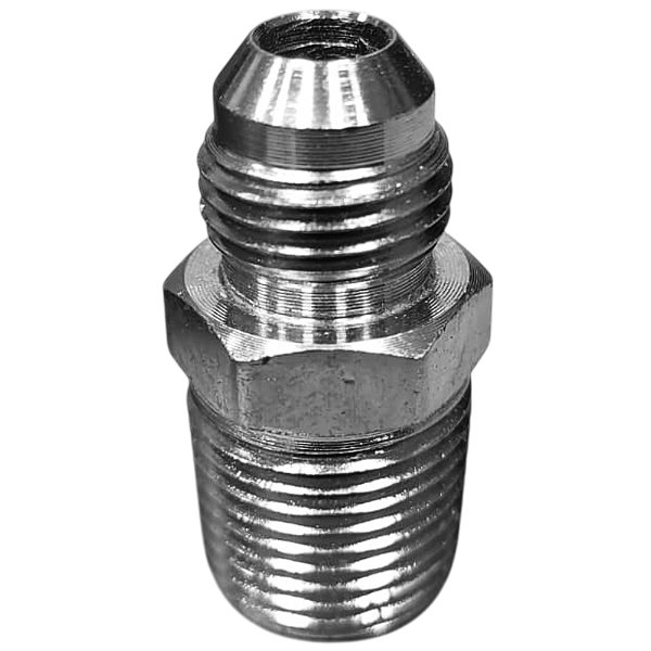 Adaptador Hidráulico 9/16" JIC x 3/8" NPT Macho Alta Pressão