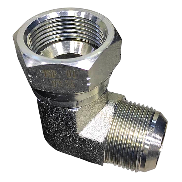 Adaptador Hidráulico 90° 1.5/16 JIC Macho x 1.5/16 JIC Fêmea