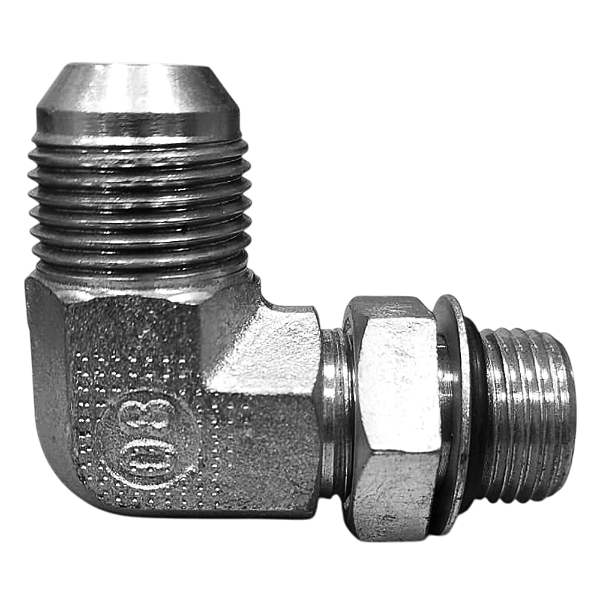Adaptador Hidráulico 90° 7/8" JIC x 3/4" ORING - Orientável