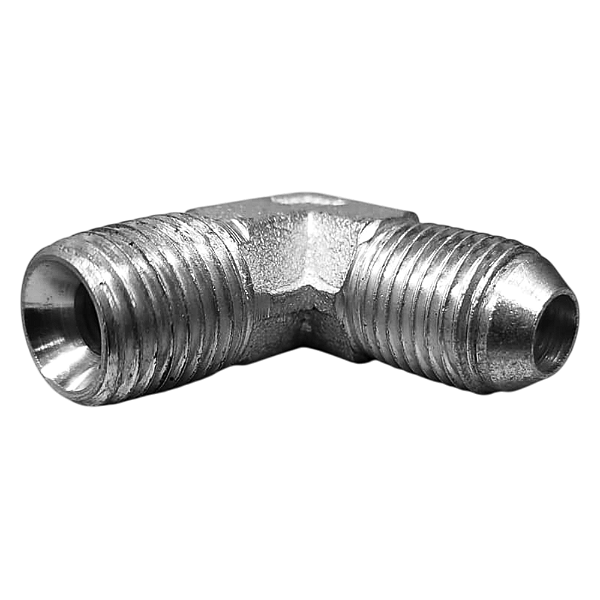 Adaptador Hidráulico 90° 1/2" JIC Macho x 1/4" NPT Macho