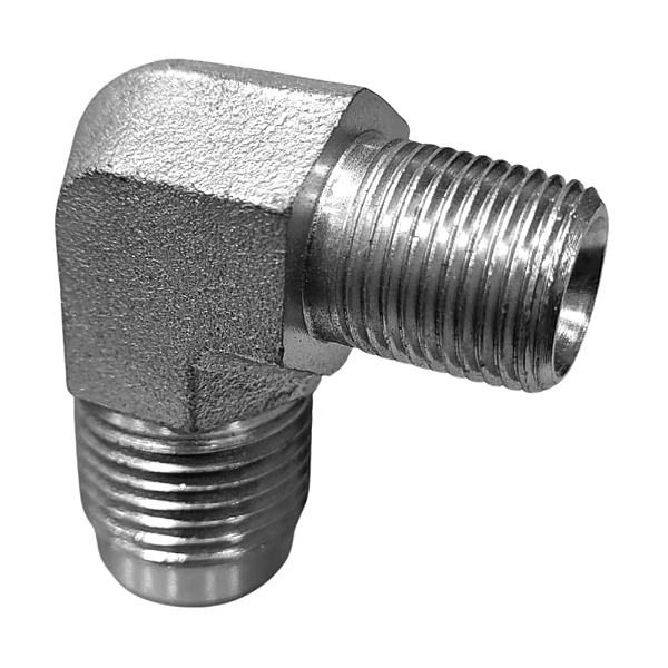 Adaptador Hidráulico 90° 7/8" JIC x 3/8" NPT Alta Pressão