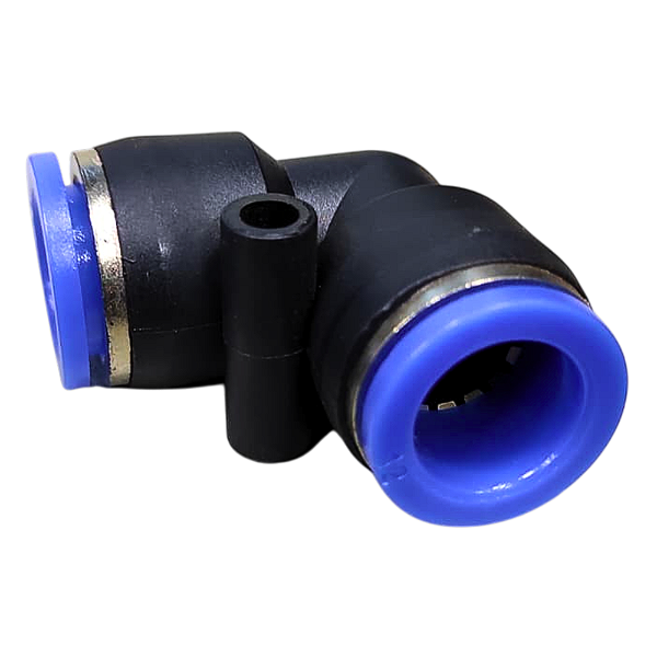 União Pneumático Cotovelo 90° 12mm x 12mm Fêmea para Conexão