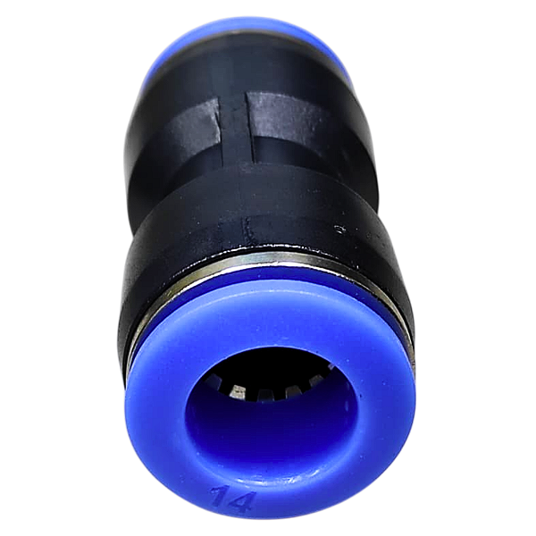 União Emenda Pneumática Reta 14mm X 14mm Para Conexão