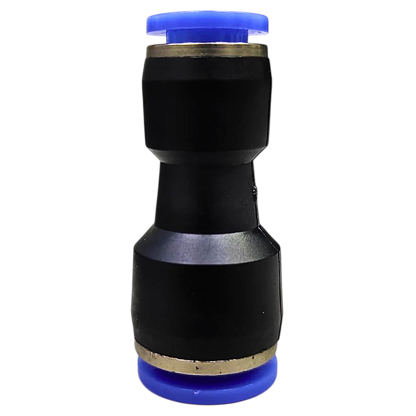 Conexão União Emenda Redutora 10mm X 8mm Pneumática