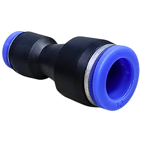 Conexão União Emenda Redutora 12mm X 8mm Pneumática