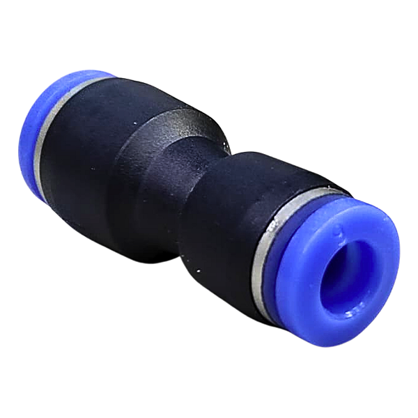 Conexão União Emenda Redutora 8mm X 6mm Pneumática