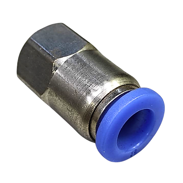 União Reta Pneumática Fêmea 8mm X 1/8" Para Conexão