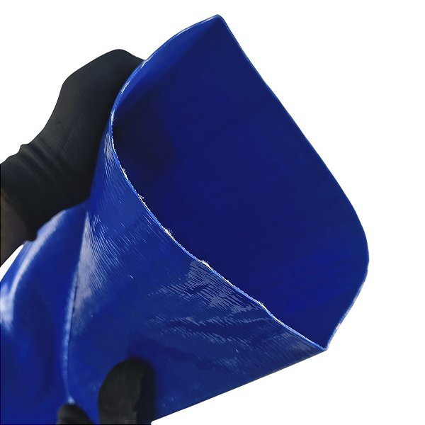 Mangueira Flat Azul 6 Polegadas PVC Pesada Reforçada Borrachas Londrina