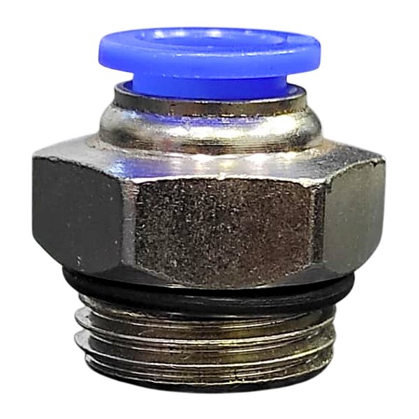 União Reta Pneumática Pu Macho 10mm X 1/2" Para Conexão