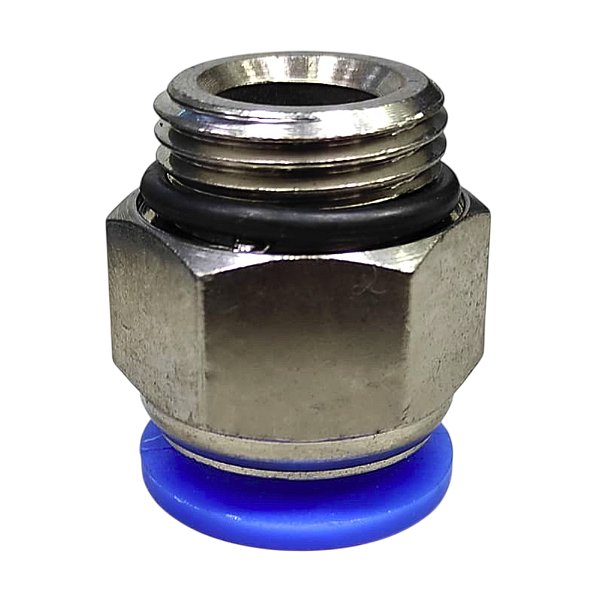 União Reta Pneumática Pu Macho 16mm X 1/2" Para Conexão