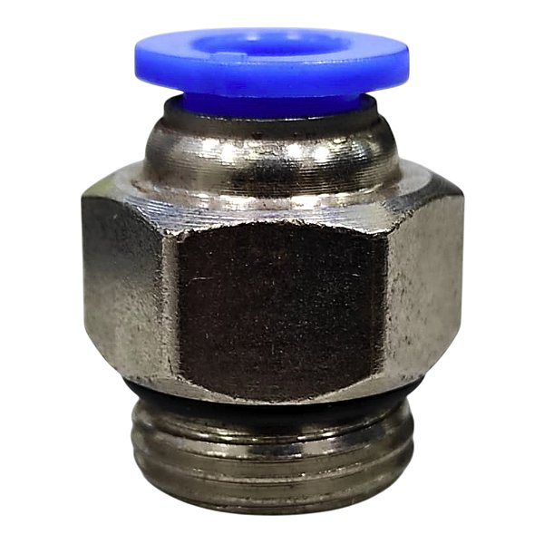 União Reta Pneumática Pu Macho 8mm X 3/8" Para Conexão