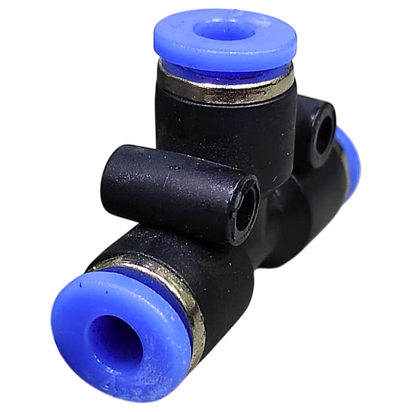 Conexão União Tee emenda Instantânea 4mm Pneumática