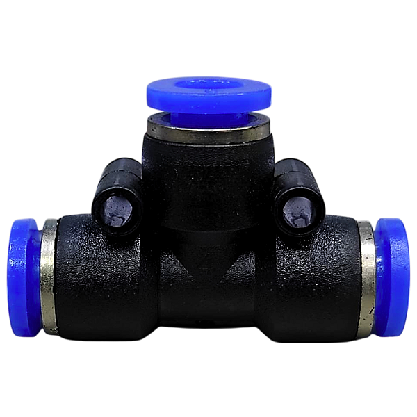 Conexão União Tee emenda Instantânea 6mm Pneumática