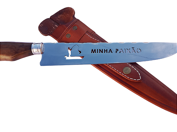 Faca Artesanal Pescaria - Minha Paixão