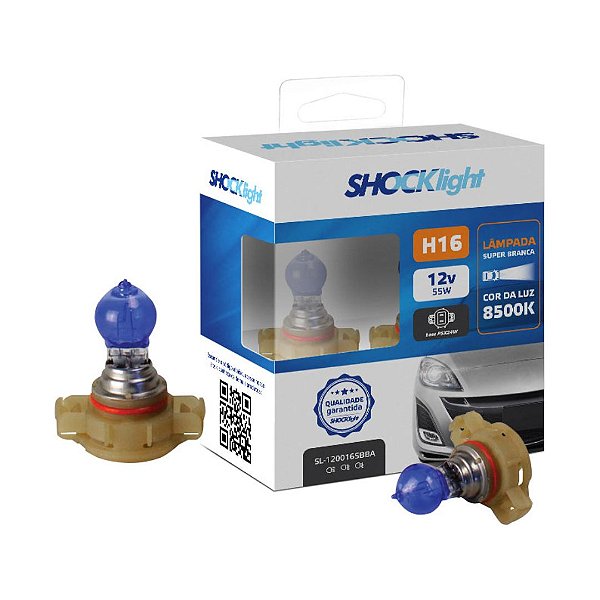 LAMPADA SUPER BRANCA H16 (PAR) -SHOCKLIGHT