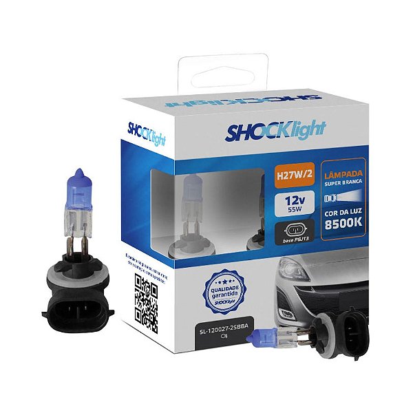 LAMPADA SUPER BRANCA H27 (PAR) - SHOCKLIGHT