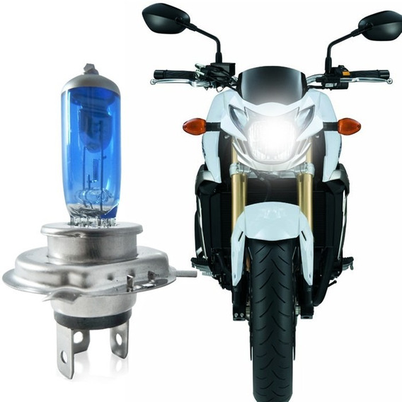 LAMPADA SUPER BRANCA H4 MOTO