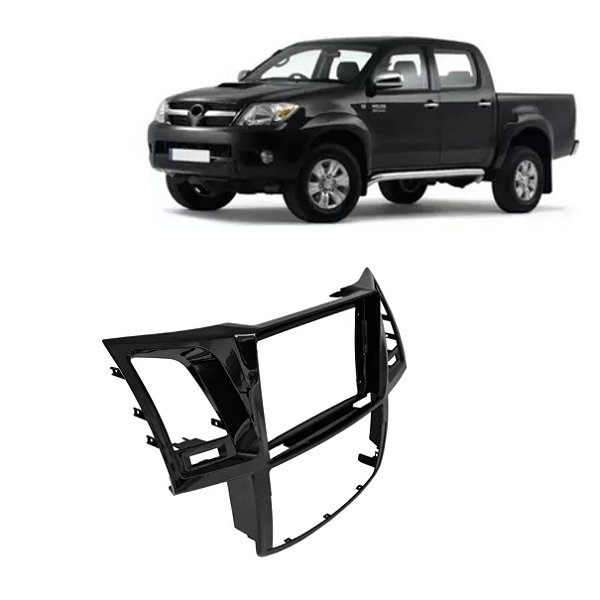 MOLDURA PAINEL 9" HILUX/SW4 09/15 AR DIGITAL + ANALÓGICO BLACK PIAN - 5911MD FIAMON