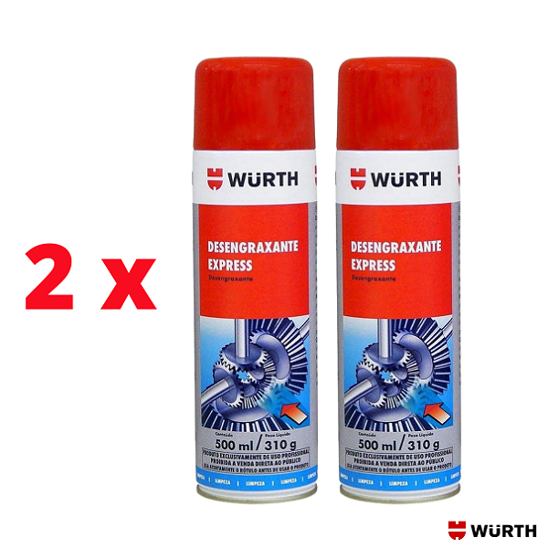 KIT 2 x DESENGRAXANTE EXPRESS 500ML - WURTH 0893650987