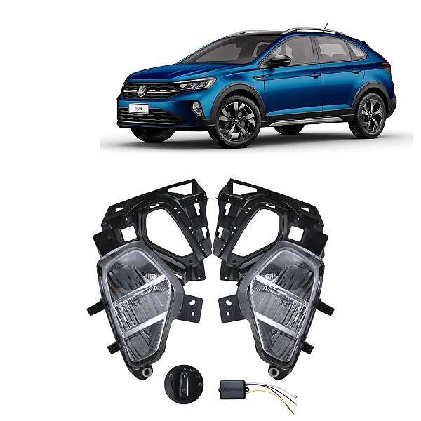 KIT FAROL AUX NIVUS 21/ C/MODULO BT/ORIG MD/PRETA - SHOCKLIGHT
