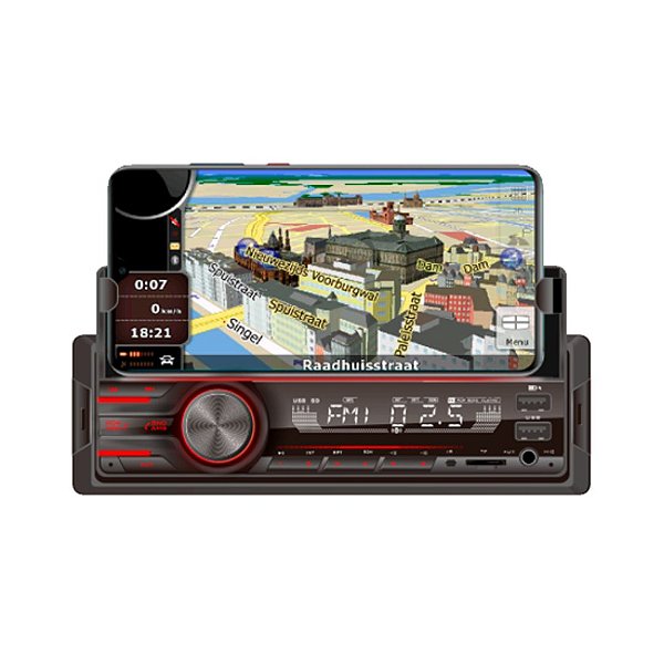SOM AUTOMOTIVO USB/BT COM SUPORTE PARA CELULAR 4x45W - TAY TECH