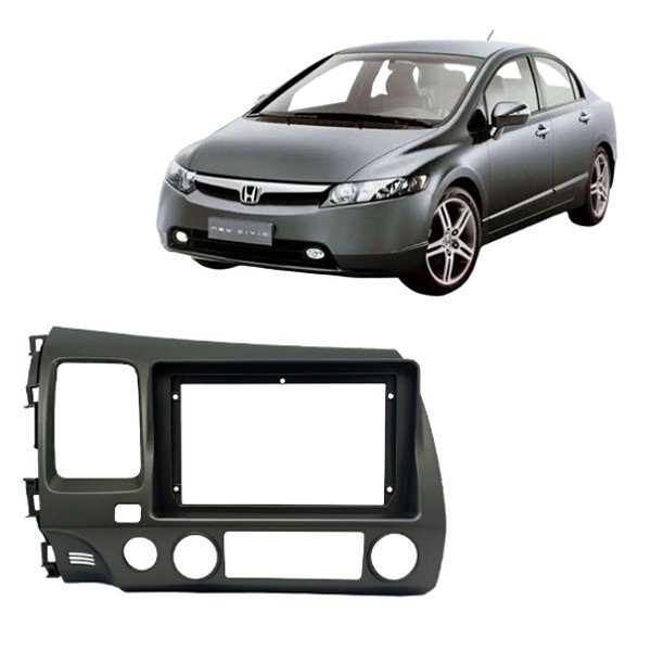 MOLDURA PAINEL 9"/7" CIVIC 07/11 GRAFITE  - FIAMON - 5676MD