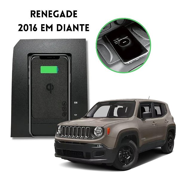 CARREGADOR DE CELULAR SEM FIO JEEP RENEGADE 16/ - NAF TECH - 0250268