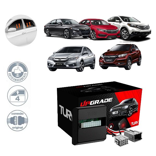 CENTRALINA VIDRO CIVIC 12/16 CITY 18/21 CRV 12/17 HRV 14/22 - TURY LVX5.14BR