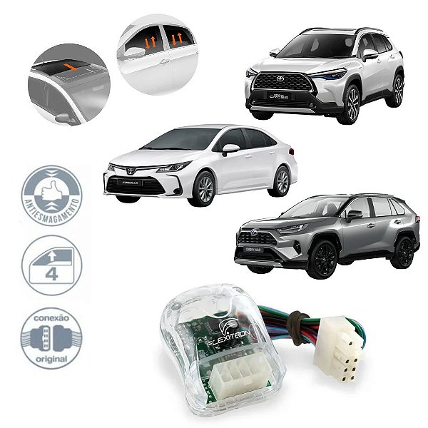 CENTRALINA VIDRO COROLLA  GLI XEI ALTIS 20/ CROSS 21/ TDS RAV4 20/ - FCT-VT-TY-RV-4.0 - FLEXITRON