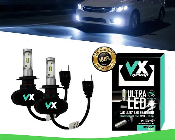 ULTRA LED TURBO H7 55W 8.000 LUMENS - VELOX