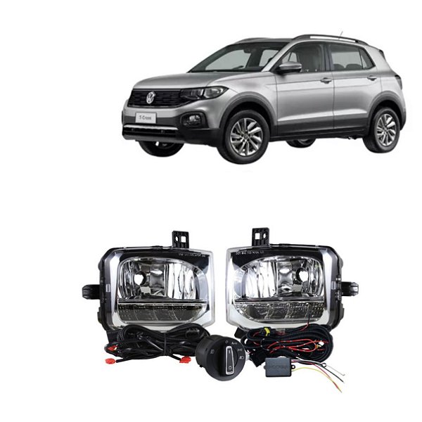 KIT FAROL AUX T-CROSS 18/ BT/ORIG C/DRL - SHOCKLIGHT
