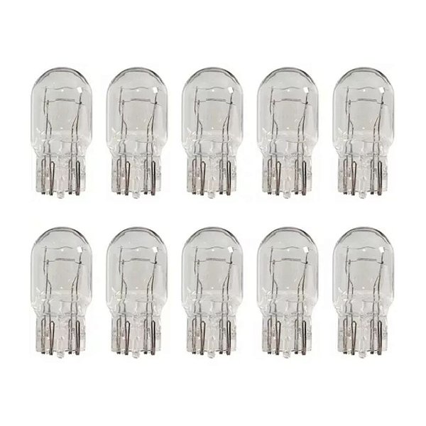 LAMPADA COMUM 2PO T20 ESMAGADO CRISTAL C/10 - AUTOVEX