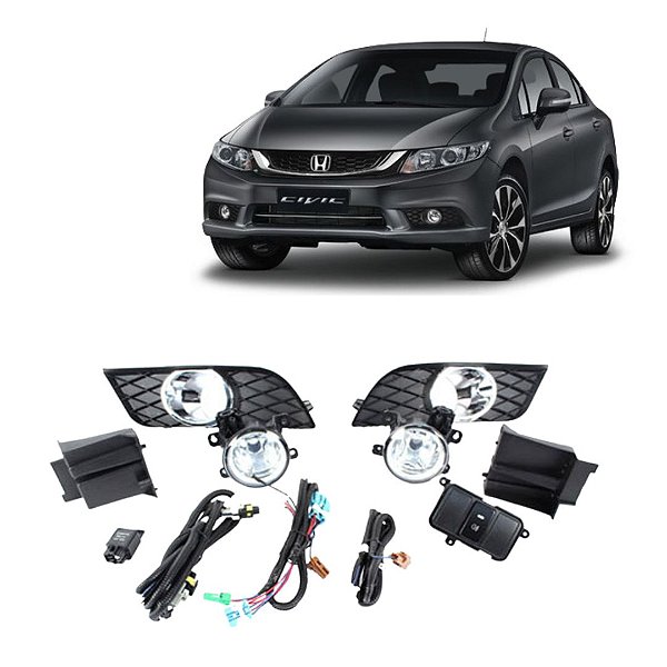 KIT FAROL AUX CIVIC 15/16 C/GR BT/ORIG - SHOCKLIGHT