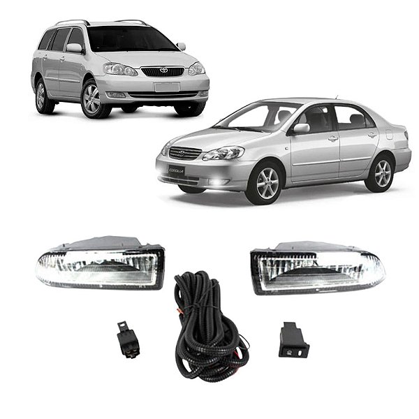 KIT FAROL AUX COROLLA 03/04 FIELDER 05/07 BT/ORIG - SHOCKLIGHT