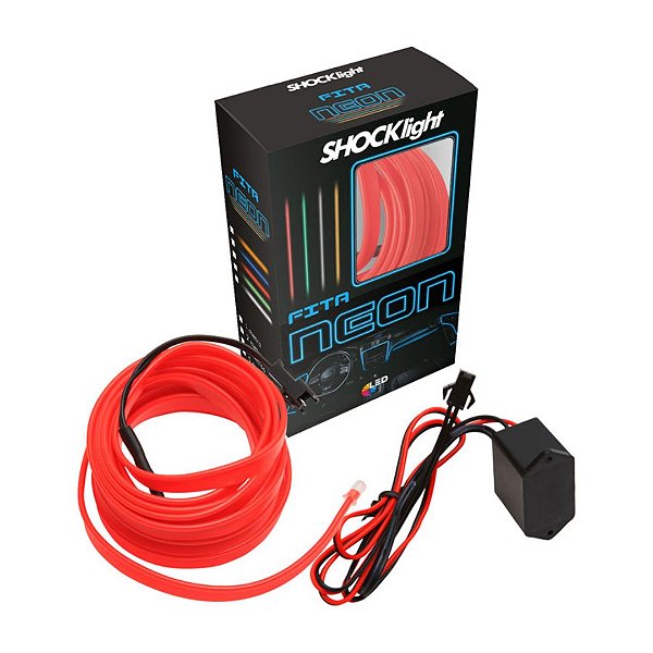 FITA NEON VERMELHO 5 METRO - SHOCKLIGHT  SL-FTVM-5