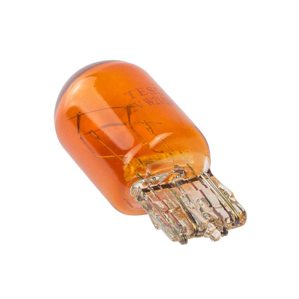 LAMPADA COMUM T20 ESMAGADA AMBAR - C/10