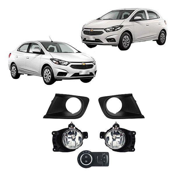 KIT FAROL AUX ONIX LT /  PRISMA LT 18/ MD/PTO BT/ORIG NEBLINA TRASEIRA - SHOCKLIGHT