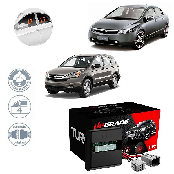 CENTRALINA VIDRO CIVIC 07/11 CRV 08/11 TURY PRO4.23A