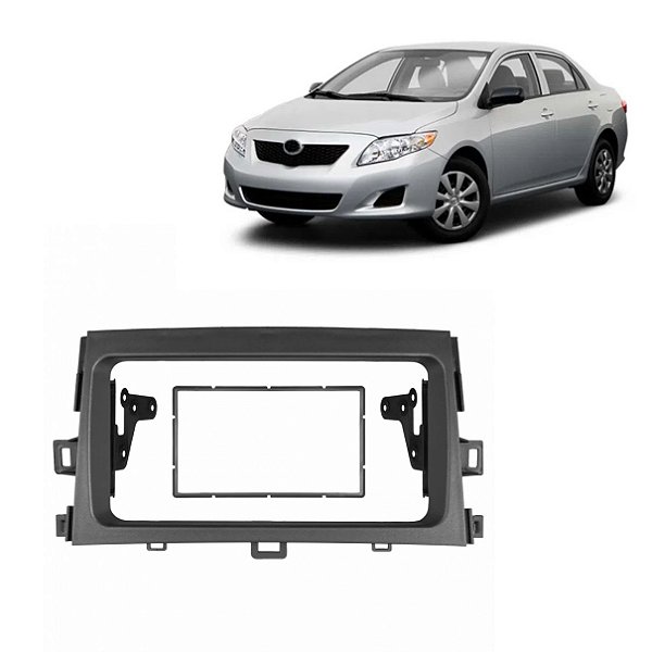 MOLDURA PAINEL  7" COROLLA 09/13 CINZA 2DIN - PERMAK (E)