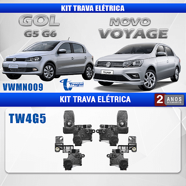 KIT TRAVA ELET GOL/VOYAGE G5/G6 4P TRAGIAL TW4G5MN (E)