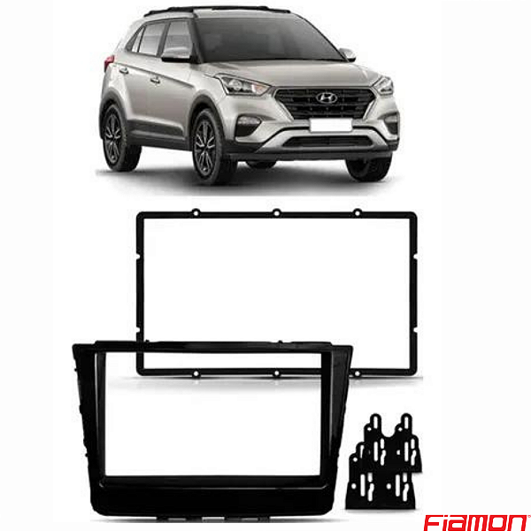 MOLDURA PAINEL 7" CRETA 17/21 2DIN BLACK PIANO- 4002MD