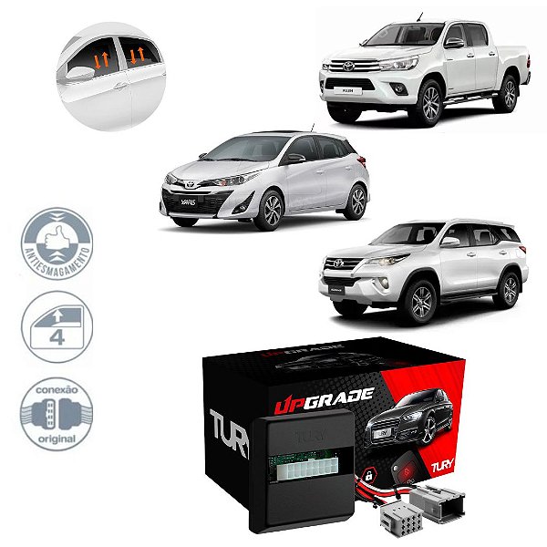 CENTRALINA VIDRO HILUX 16/ SW4 17/ YARIS 18/ - TURY PRO4.77EV
