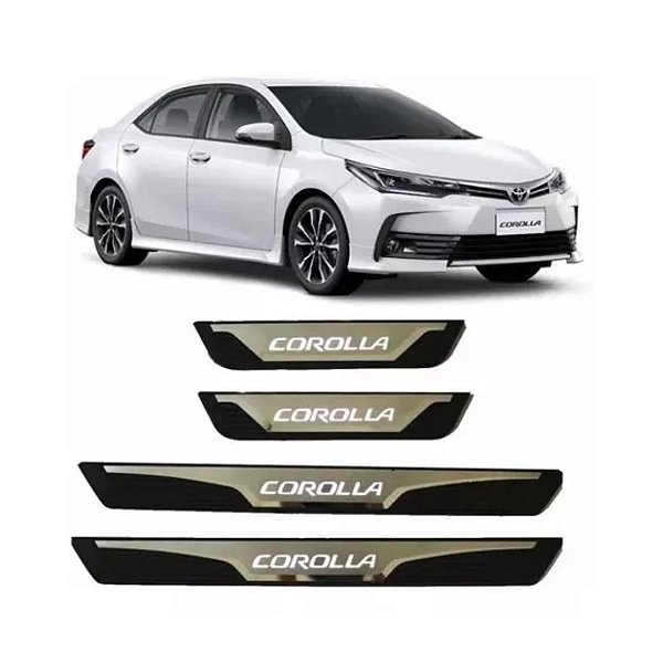 SOLEIRA COROLLA 19/ C/LED METALICA - KX3